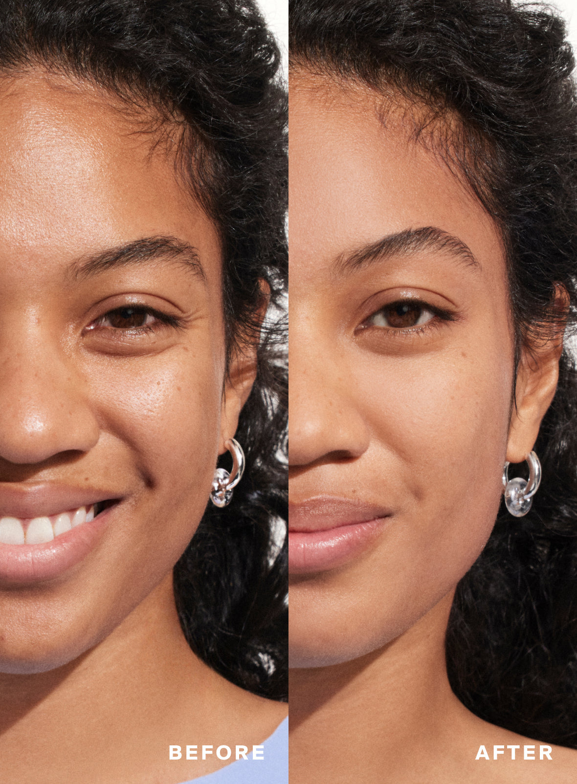 Supergoop! Mineral Mattescreen SPF 40 1.5 fl. oz. 0.68 fl. oz. 2 x 1.5 fl oz Before and After